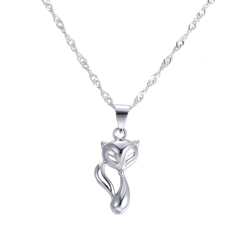 Hot sell fashion little cute fox animal 925 sterling silver ladies`pendant necklaces jewelry gift wholesale short chain women
Hot sell fashion little cute fox animal 925 sterling silver ladies`pendant necklaces jewelry gift wholesale short chain women