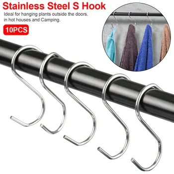 10pcs Kitchen Hanging Hanger Storage Holders Organizer Household Home Essential Useful New S Shaped Hooks
10pcs Kitchen Hanging Hanger Storage Holders Organizer Household Home Essential Useful New S Shaped Hooks