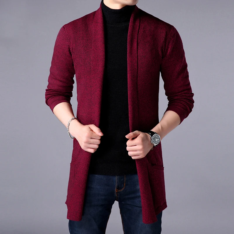2019 Spring Men's Sweater Solid Color Bottoming Shirt Korean Long-sleeved Shirt Men's Slim Long Cardigan Sweater Coat Plus Size
2019 Spring Men's Sweater Solid Color Bottoming Shirt Korean Long-sleeved Shirt Men's Slim Long Cardigan Sweater Coat Plus Size