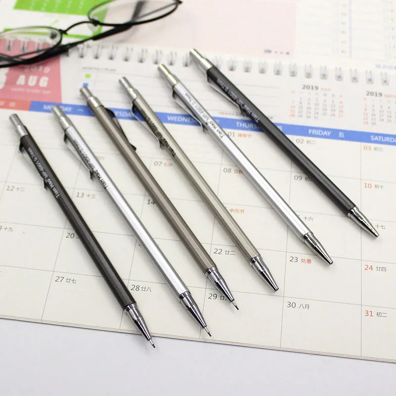 3PCS/set of all metal automatic pen 0.7cm quality pencil 2B pencil stand drawing pencil writing school supplies gift stationery
3PCS/set of all metal automatic pen 0.7cm quality pencil 2B pencil stand drawing pencil writing school supplies gift stationery