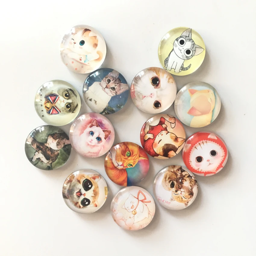 Free shipping (14pcs/lot) Cute Cat Round Glass Fridge Magnet Cartoon Animal Message sticker for kids Lovely Cat Decoration
Free shipping (14pcs/lot) Cute Cat Round Glass Fridge Magnet Cartoon Animal Message sticker for kids Lovely Cat Decoration
