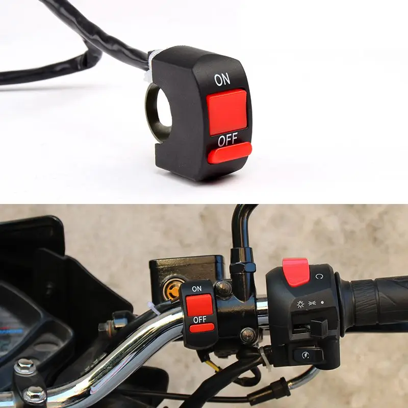 ON/OFF Button Connector Push Button Switch Motorcycle Switches Handlebar Switches Bullet Connector Motorbike Accessories
ON/OFF Button Connector Push Button Switch Motorcycle Switches Handlebar Switches Bullet Connector Motorbike Accessories