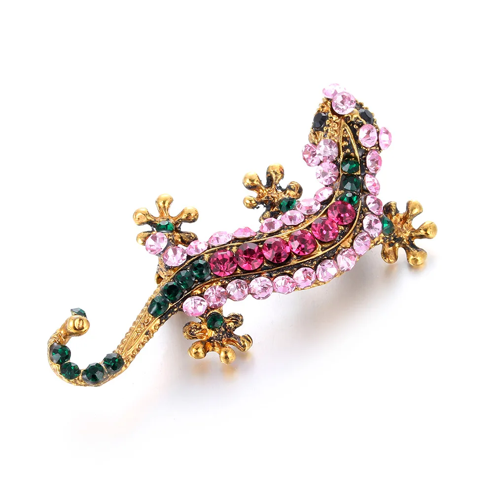 New European and American style retro personalized Brooch alloy insert drill Lizard Gecko four claws snake insert drill Brooch
New European and American style retro personalized Brooch alloy insert drill Lizard Gecko four claws snake insert drill Brooch