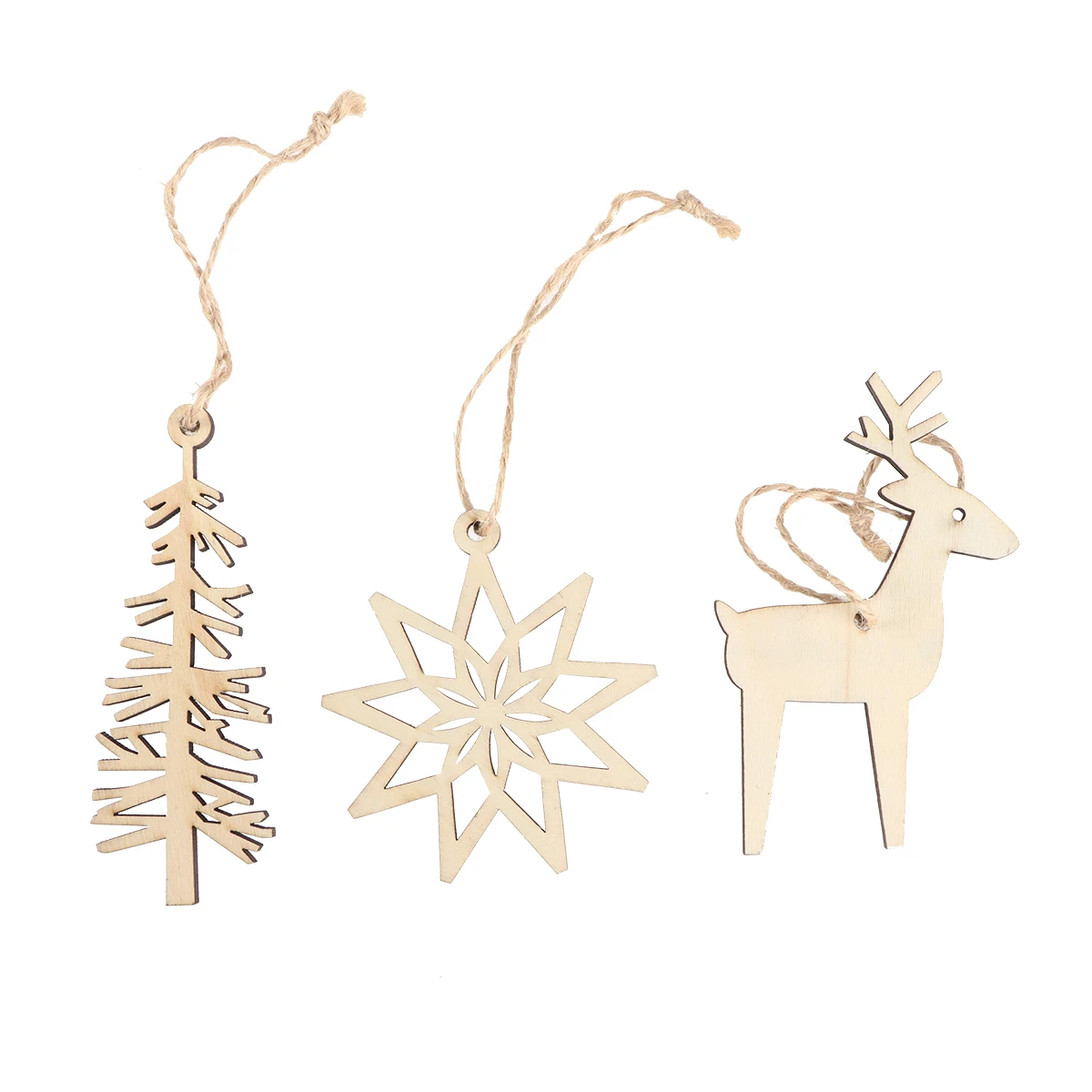 3pcs Multi Shaped Wooden Snowflake Tree Elk Hanging Decor Embellishments For Christmas Tree Home Wall Decor
3pcs Multi Shaped Wooden Snowflake Tree Elk Hanging Decor Embellishments For Christmas Tree Home Wall Decor