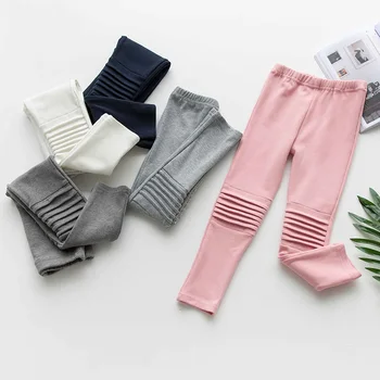 Solid Color Girls Cotton Pants Leggings Draped Kids Fashion Skinny Trousers Children All-matches Bottoms Ruched 
Solid Color Girls Cotton Pants Leggings Draped Kids Fashion Skinny Trousers Children All-matches Bottoms Ruched