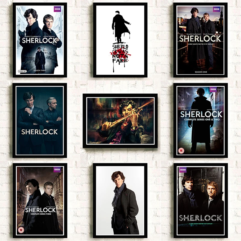 Sherlock Holmes American TV Series /White Kraft Paper/Wall stickers/cafe bar poster/decorative painting
Sherlock Holmes American TV Series /White Kraft Paper/Wall stickers/cafe bar poster/decorative painting