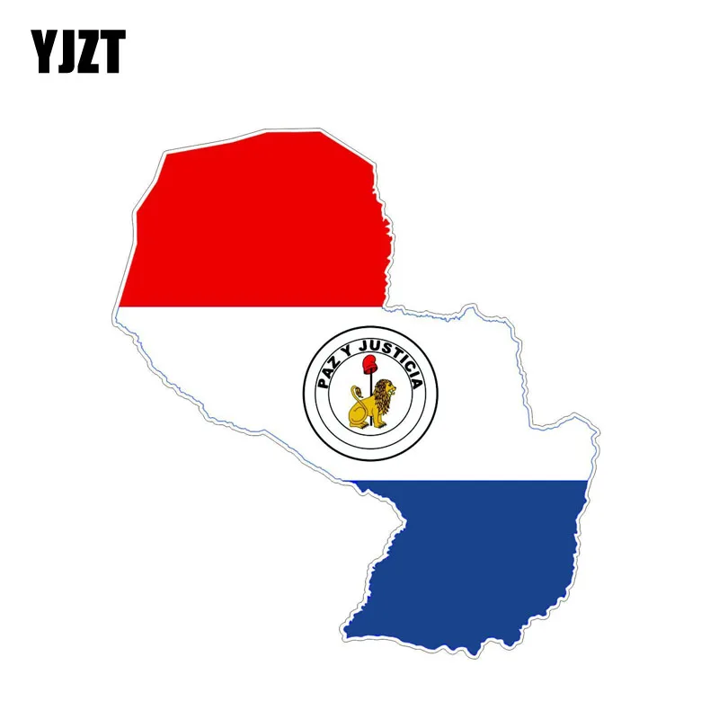YJZT 13.5CM*7.4CM Paraguay Flag Car Sticker Map Creative Decal Car Accessories 6-1213 
YJZT 13.5CM*7.4CM Paraguay Flag Car Sticker Map Creative Decal Car Accessories 6-1213