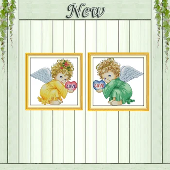 Angel baby boy girl love home decor paintings counted print on canvas DMC 11CT 14CT Cross Stitch kits embroidery needlework Sets
Angel baby boy girl love home decor paintings counted print on canvas DMC 11CT 14CT Cross Stitch kits embroidery needlework Sets