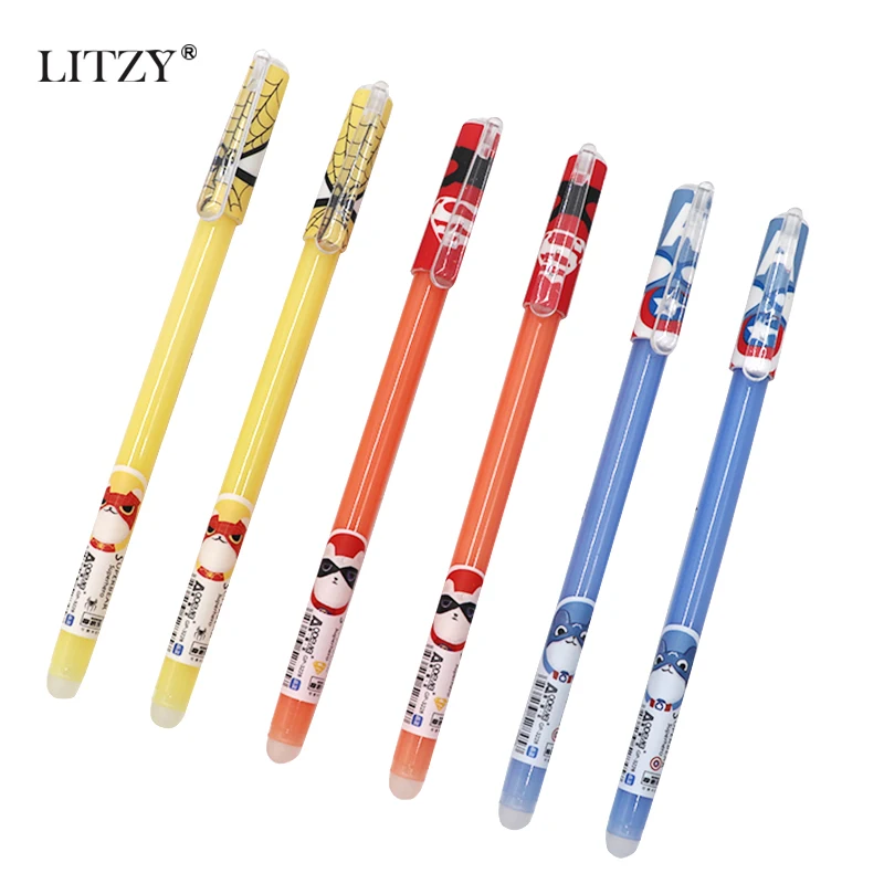 Erasable Pen Refill 0.38mm Blue Ink Magic Gel Pen Super Hero Spiderman Ball Pens for School Supplies Student Writing Tools 3/6pc
Erasable Pen Refill 0.38mm Blue Ink Magic Gel Pen Super Hero Spiderman Ball Pens for School Supplies Student Writing Tools 3/6pc