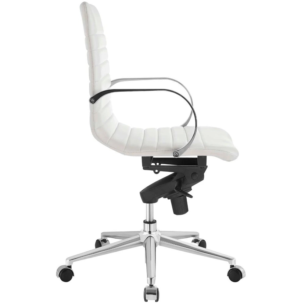 Groove Ribbed Back Office Chair, EEI-2859-WHI (1)