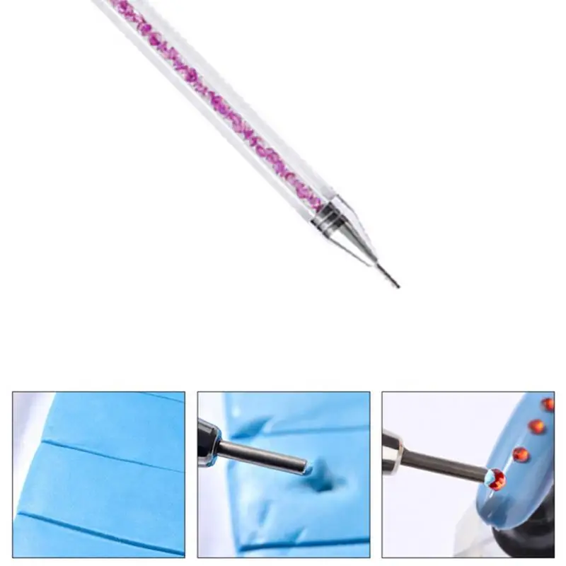 Dual-ended Wax Picker Picking Up Rhinestone Crystal Beads Stud Dotting Pen Pencil Brush Metal Nail Art Tool Decoration Manicure
Dual-ended Wax Picker Picking Up Rhinestone Crystal Beads Stud Dotting Pen Pencil Brush Metal Nail Art Tool Decoration Manicure