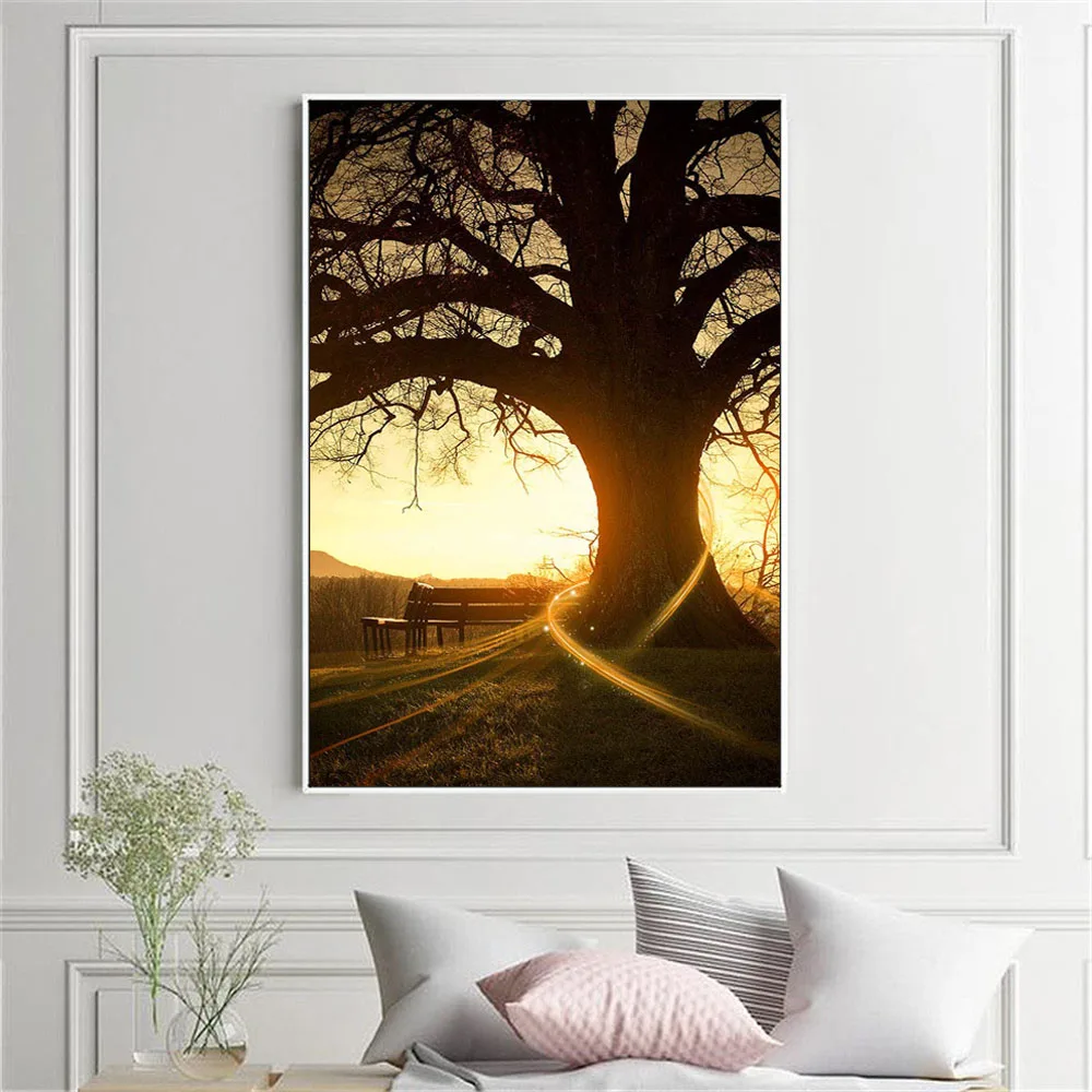 landscape wall painting