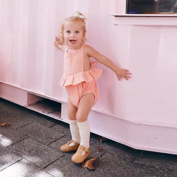Peach Ruffle Newborn Bodysuit Baby Girl Summer Backless Clothes Strip sleeveless Onesie Baby Clothes
Peach Ruffle Newborn Bodysuit Baby Girl Summer Backless Clothes Strip sleeveless Onesie Baby Clothes