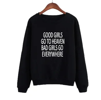 2019 Hoodies O-neck Hoodies Women Tracksuit Black Pink Polerones Mujer GOOD GIRLS GO TO HEAVEN Letters Sweatshirt Autumn New
2019 Hoodies O-neck Hoodies Women Tracksuit Black Pink Polerones Mujer GOOD GIRLS GO TO HEAVEN Letters Sweatshirt Autumn New