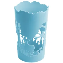 1 x בפלאש צעצוע עט מיכל מברשת סיר עגול חלול החוצה צבי צינורי Penrack עיפרון אגרטל עט מיכל 9*7.5*14.8 cm(China)