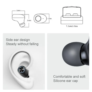 ABSQ V6 Tws Wireless Bluetooth Earphone Sports Headphone Handsfree Control Noise Canceling Earbuds Stereo Headset With Chargin
ABSQ V6 Tws Wireless Bluetooth Earphone Sports Headphone Handsfree Control Noise Canceling Earbuds Stereo Headset With Chargin