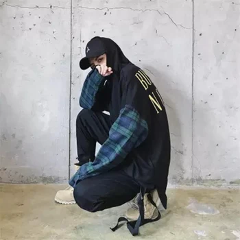 Hip Hop Autumn Plaid Hoodie Men Casual Sweatshirt Brand Patchwork Slim Fit Hoodie Outwear Black Hood Sweatshirts Men Plaid Full5
Hip Hop Autumn Plaid Hoodie Men Casual Sweatshirt Brand Patchwork Slim Fit Hoodie Outwear Black Hood Sweatshirts Men Plaid Full5
