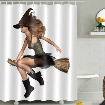LB 180*180 3D Sexy Witch White Shower Curtains Halloween Waterproof Polyester Bathroom Curtain Fabric for Bathtub Home Decor
LB 180*180 3D Sexy Witch White Shower Curtains Halloween Waterproof Polyester Bathroom Curtain Fabric for Bathtub Home Decor