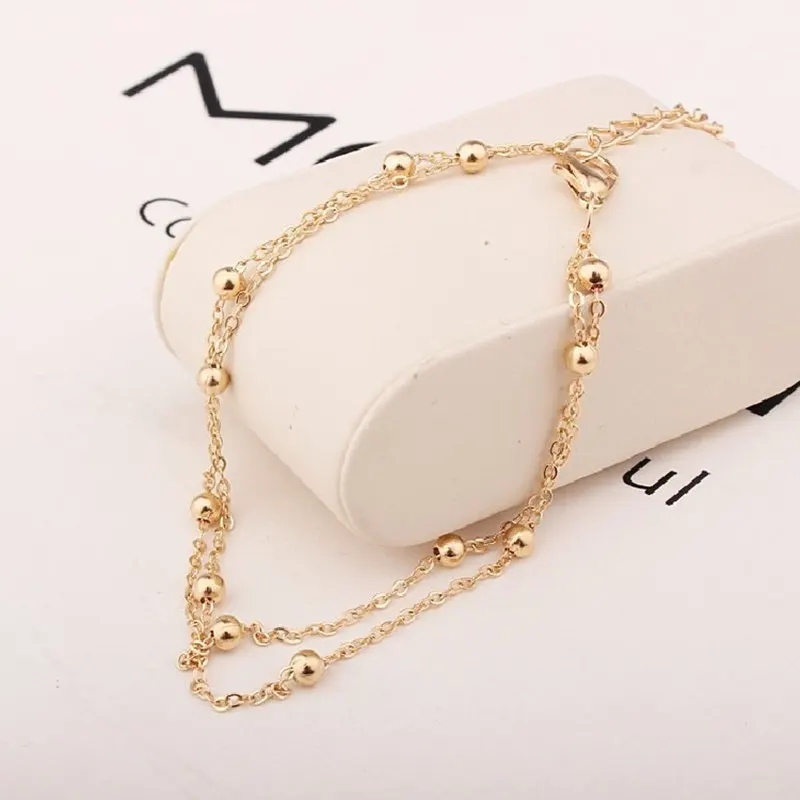 New Arrival Women Fashion Popular Chic Short Double Layer Anklet Chain Beads Shaped Girl Bracelet Wedding Party Fine Accessories
New Arrival Women Fashion Popular Chic Short Double Layer Anklet Chain Beads Shaped Girl Bracelet Wedding Party Fine Accessories