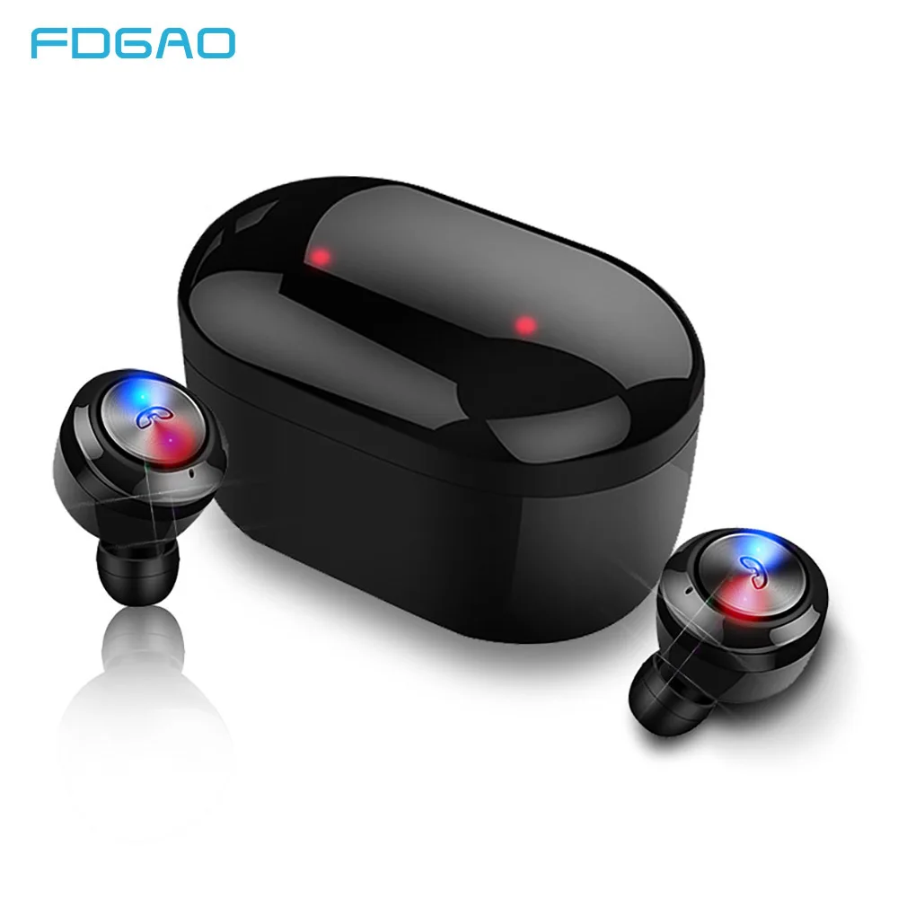 FDGAO TWS True Wireless Bluetooth Earphone Stereo in-Ear Sport Earphone With Mic Portable Charging Box For Xiaomi Huawei iphone
FDGAO TWS True Wireless Bluetooth Earphone Stereo in-Ear Sport Earphone With Mic Portable Charging Box For Xiaomi Huawei iphone