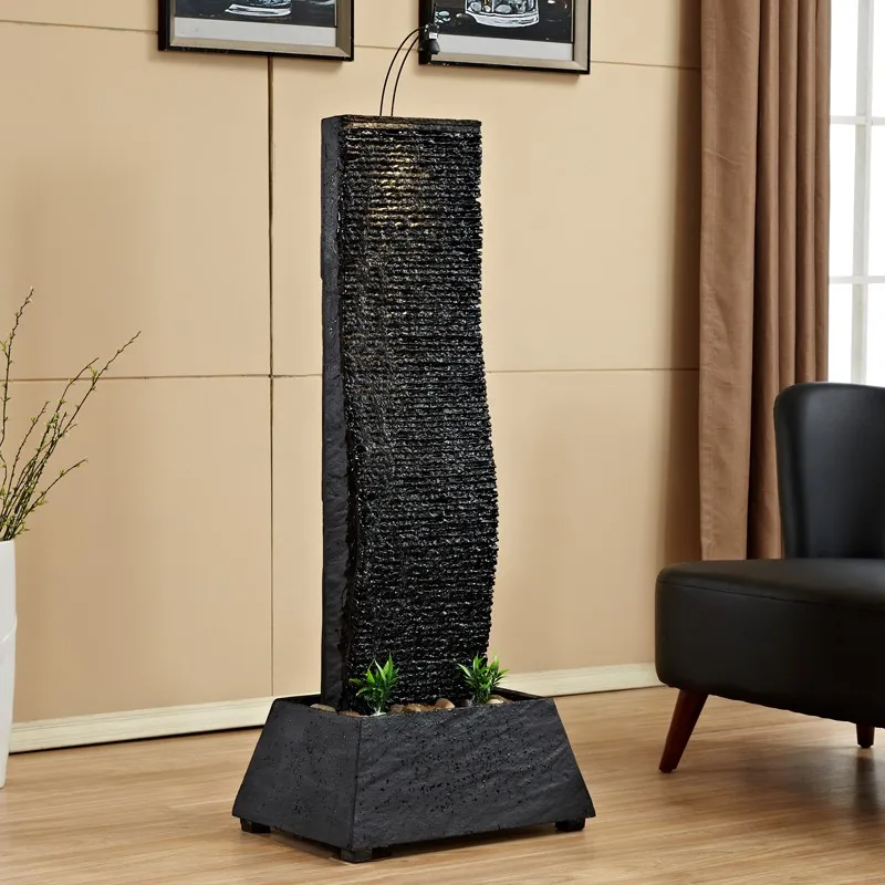Large-scale indoor living room to attract money and set up running water display water scenery fountain stone curtain wall Fengs
Large-scale indoor living room to attract money and set up running water display water scenery fountain stone curtain wall Fengs