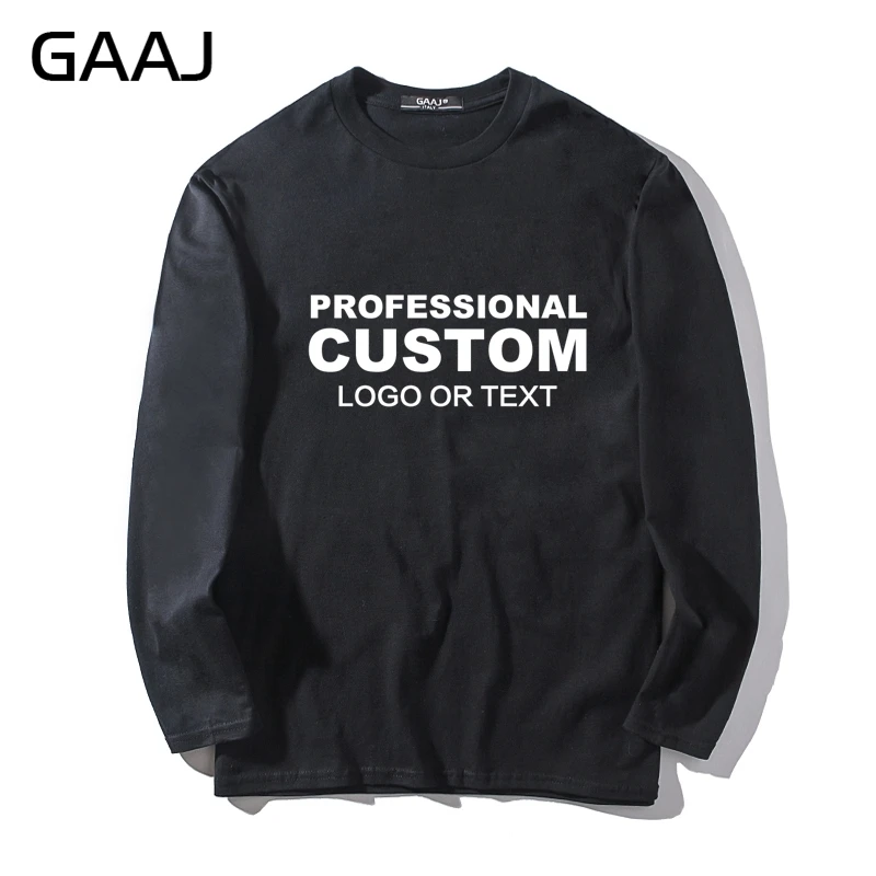 GAAJ Custom Embroidery Print Logo Name T Shirt Long Sleeve For Mens Women Unisex Streetwear Clothing T-shirt Tee Drop Shipping
GAAJ Custom Embroidery Print Logo Name T Shirt Long Sleeve For Mens Women Unisex Streetwear Clothing T-shirt Tee Drop Shipping