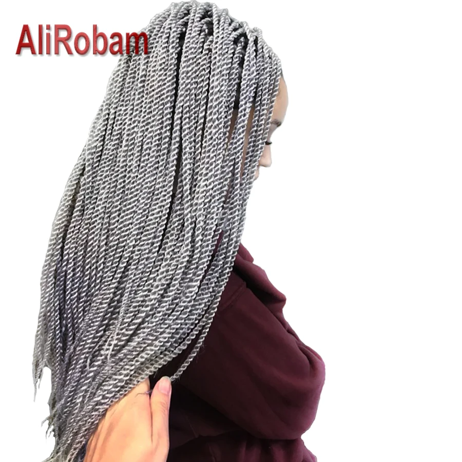 AliRobam senegalese twist Crochet Pure/Ombre Grey Synthetic Braiding Hair Extensions African American Braided Hair 30Roots/pack
AliRobam senegalese twist Crochet Pure/Ombre Grey Synthetic Braiding Hair Extensions African American Braided Hair 30Roots/pack