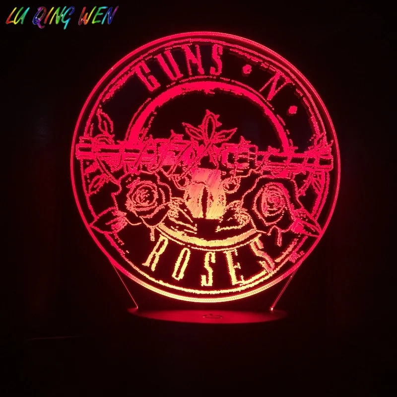 Guns N' Roses Sign LED Night Light Color Changing Usb Touch Sensor Decor Lamp Fans Gift GNR Hard Rock Band Night Lamp Bedroom
Guns N' Roses Sign LED Night Light Color Changing Usb Touch Sensor Decor Lamp Fans Gift GNR Hard Rock Band Night Lamp Bedroom