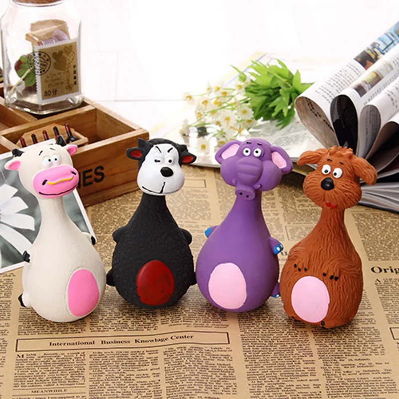 1PC Cute Cartoon Animal Squeak Toys for Dogs Healthy Emulsion Chew Toys Lovely Play Dog Toys Home Pet Accessories
1PC Cute Cartoon Animal Squeak Toys for Dogs Healthy Emulsion Chew Toys Lovely Play Dog Toys Home Pet Accessories