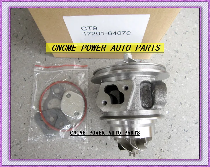CT9 17201-64070 Turbocharger Core Turbo Cartridge CHRA For TOYOTA Camry Estima Lite TownAce Vista Engine 3CT 3C-T 2.2L 90HP (5)