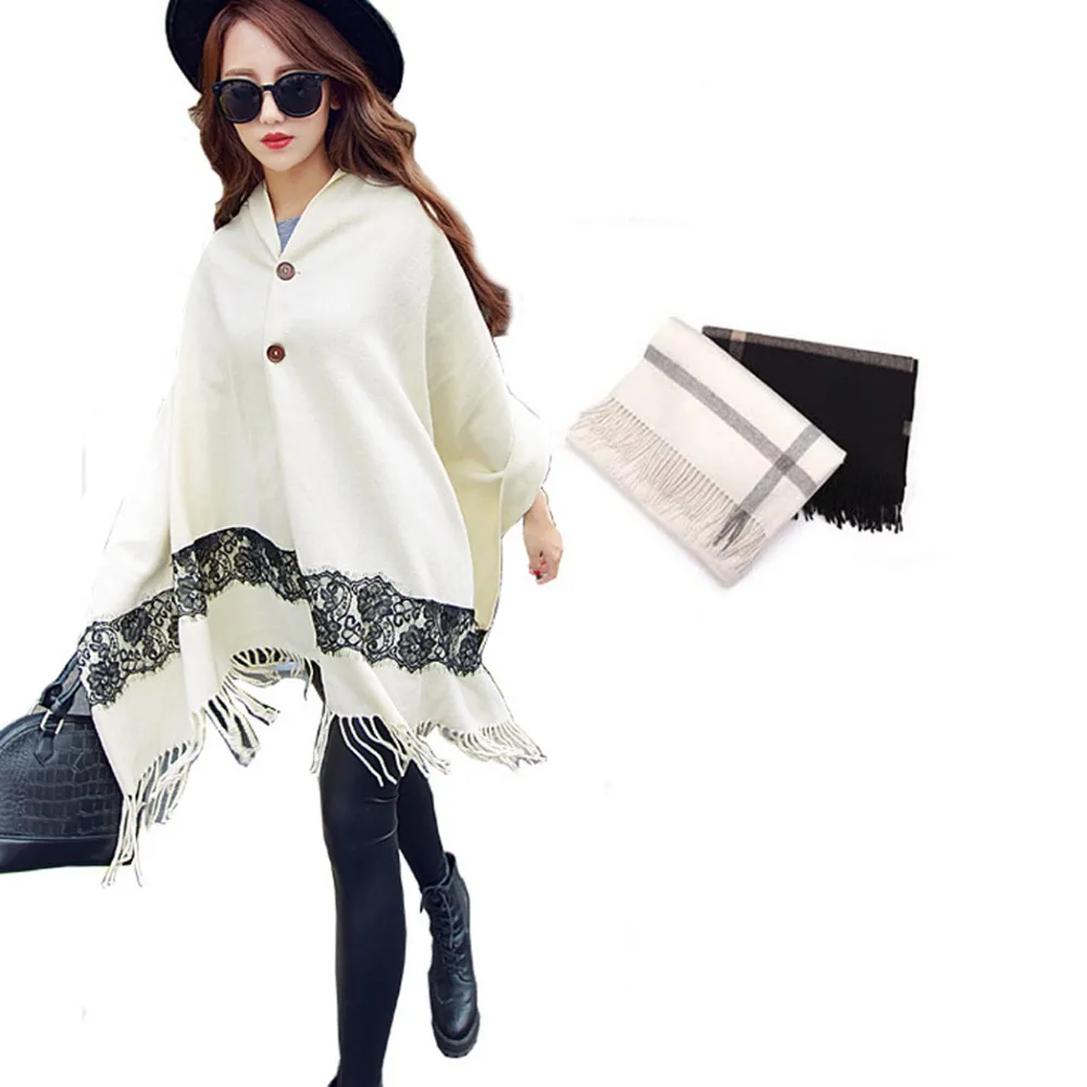 Winter Lace Scarf Cashmere Women Scarves Poncho Cloak Fashion Shawl Stoles Woolen Long Tassel Wraps Scarf Cape Pashmina for Lady
Winter Lace Scarf Cashmere Women Scarves Poncho Cloak Fashion Shawl Stoles Woolen Long Tassel Wraps Scarf Cape Pashmina for Lady