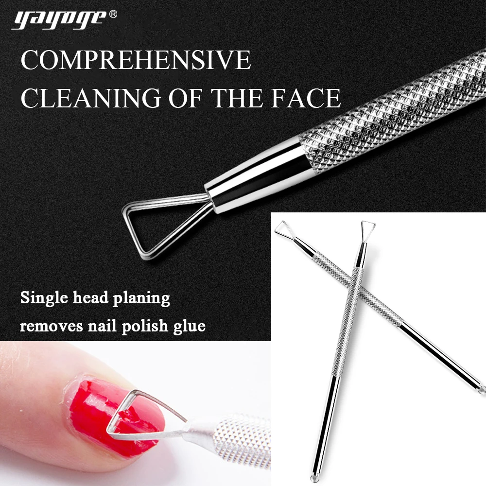 YAYOGE UV Gel Polish Remover Cuticle Pusher Stainless Steel Triangle Stick Rod Manicure Pedicure Tool Nail Art
YAYOGE UV Gel Polish Remover Cuticle Pusher Stainless Steel Triangle Stick Rod Manicure Pedicure Tool Nail Art