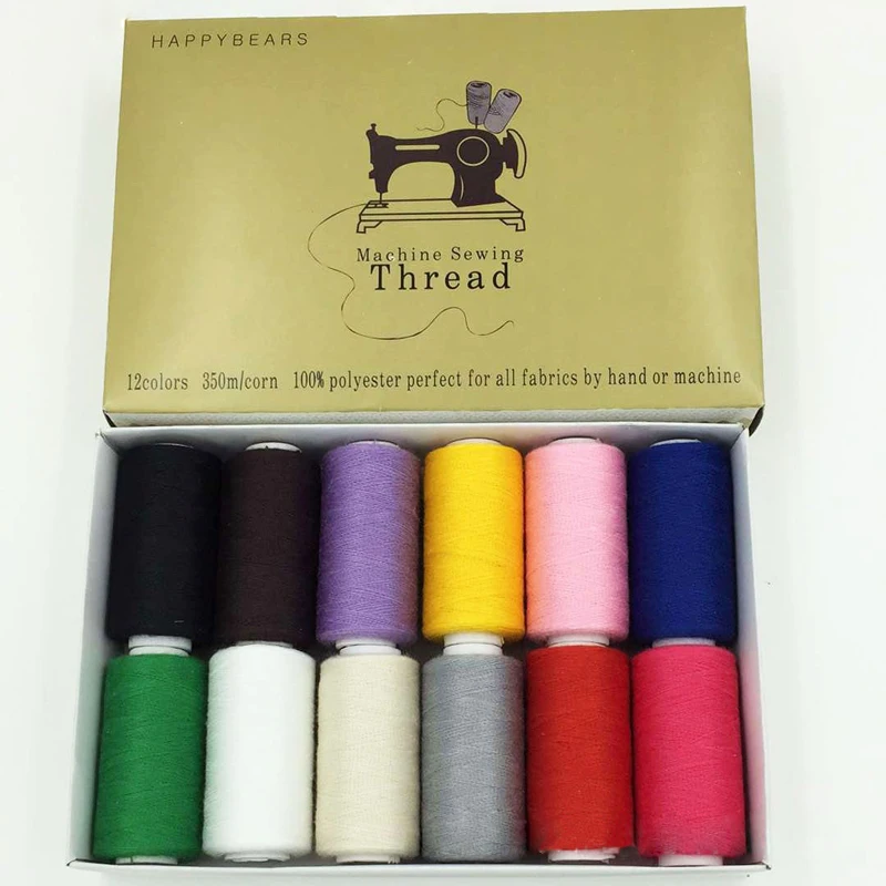 40s/2 polyester Sewing Threads 350 meters High Strength embroidery thread 12pcs/box Sewing Yarn
40s/2 polyester Sewing Threads 350 meters High Strength embroidery thread 12pcs/box Sewing Yarn