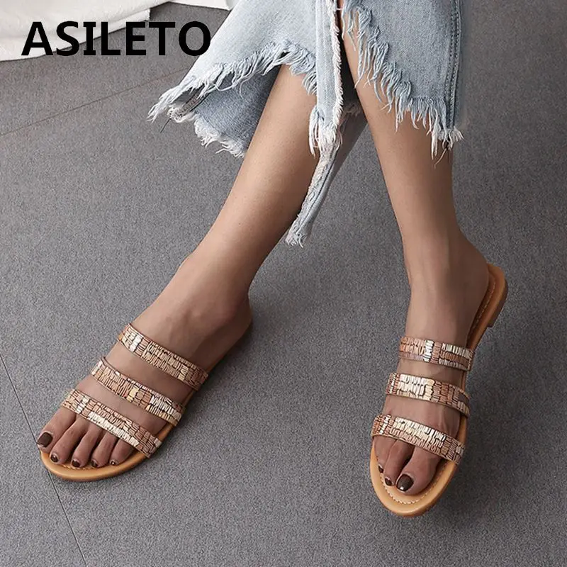 ASILETO flat shoes women snakepattern leather ladies slippers outdoor open toe summer slides Beach flip flops zapatos de mujer
ASILETO flat shoes women snakepattern leather ladies slippers outdoor open toe summer slides Beach flip flops zapatos de mujer