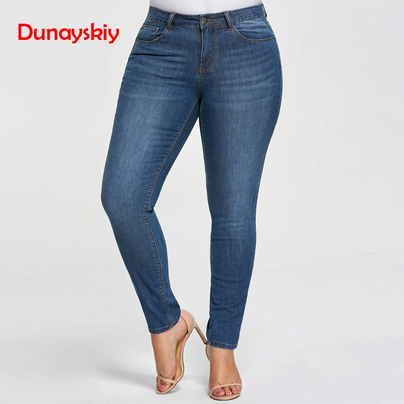 Blue Skinny Plus Size 7XL Denim Jeans Women Casual Basic High Elastic Mid Waist Washed Femme Long Pencil Pants Trouser Dunayskiy 
Blue Skinny Plus Size 7XL Denim Jeans Women Casual Basic High Elastic Mid Waist Washed Femme Long Pencil Pants Trouser Dunayskiy