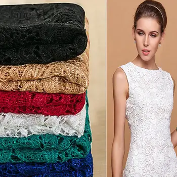 JaneYU 2019 High Quality Synthetic Water Soluble Lace Fabric High quality Colors hollow lace for women dress
JaneYU 2019 High Quality Synthetic Water Soluble Lace Fabric High quality Colors hollow lace for women dress