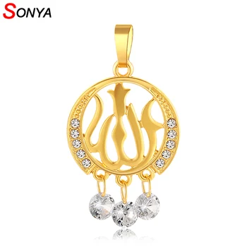 SONYA 10Pcs/Lots Gold Colors Muslim Allah Cubic Zircomia Round Pendant Necklaces Allah Muslim Jewelry Necklace Dropshipping
SONYA 10Pcs/Lots Gold Colors Muslim Allah Cubic Zircomia Round Pendant Necklaces Allah Muslim Jewelry Necklace Dropshipping
