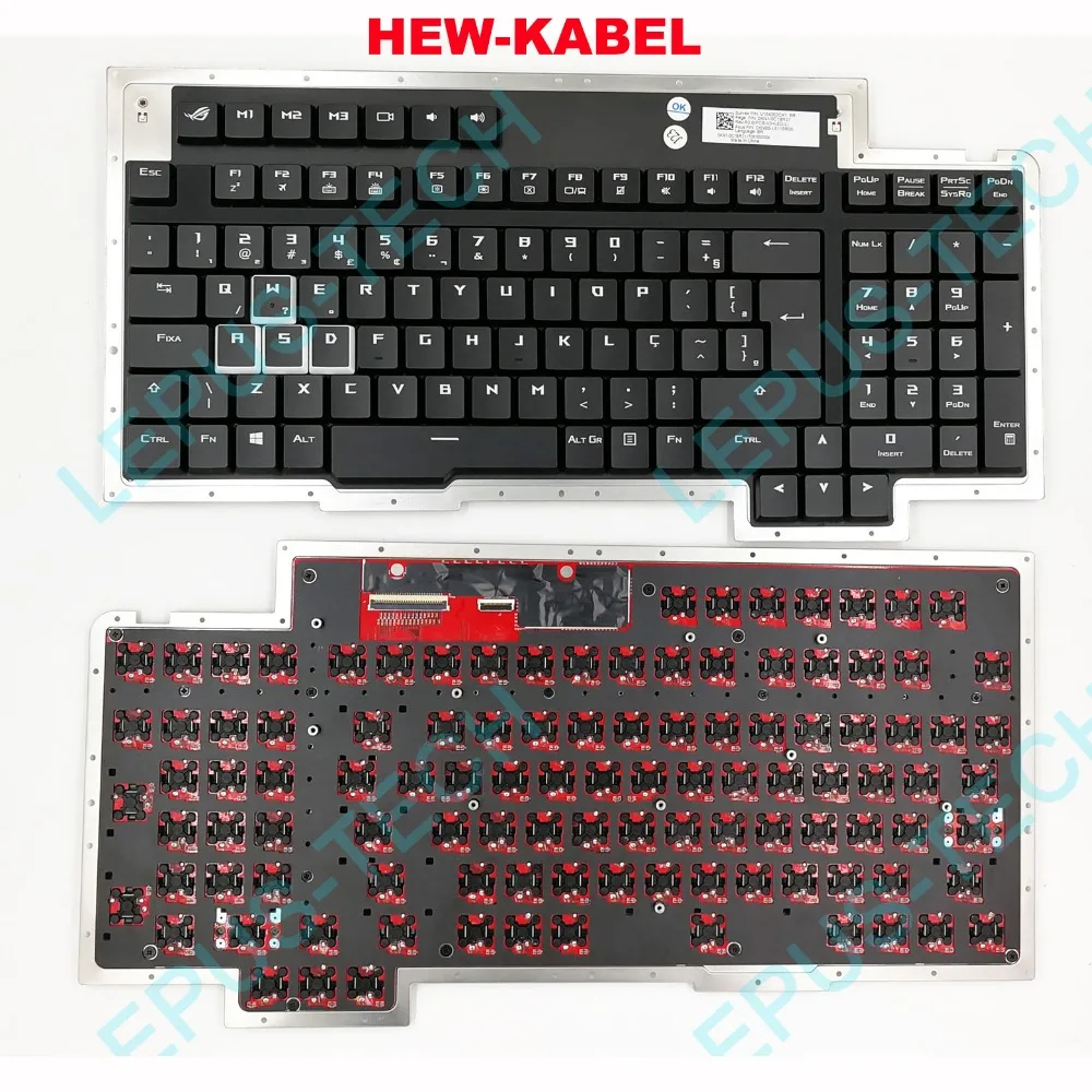 Keyboard for ASUS ROG GX800 GX800V GX800VH Brazilian BR keyboard with backlight Mechanical Keyboard
Keyboard for ASUS ROG GX800 GX800V GX800VH Brazilian BR keyboard with backlight Mechanical Keyboard
