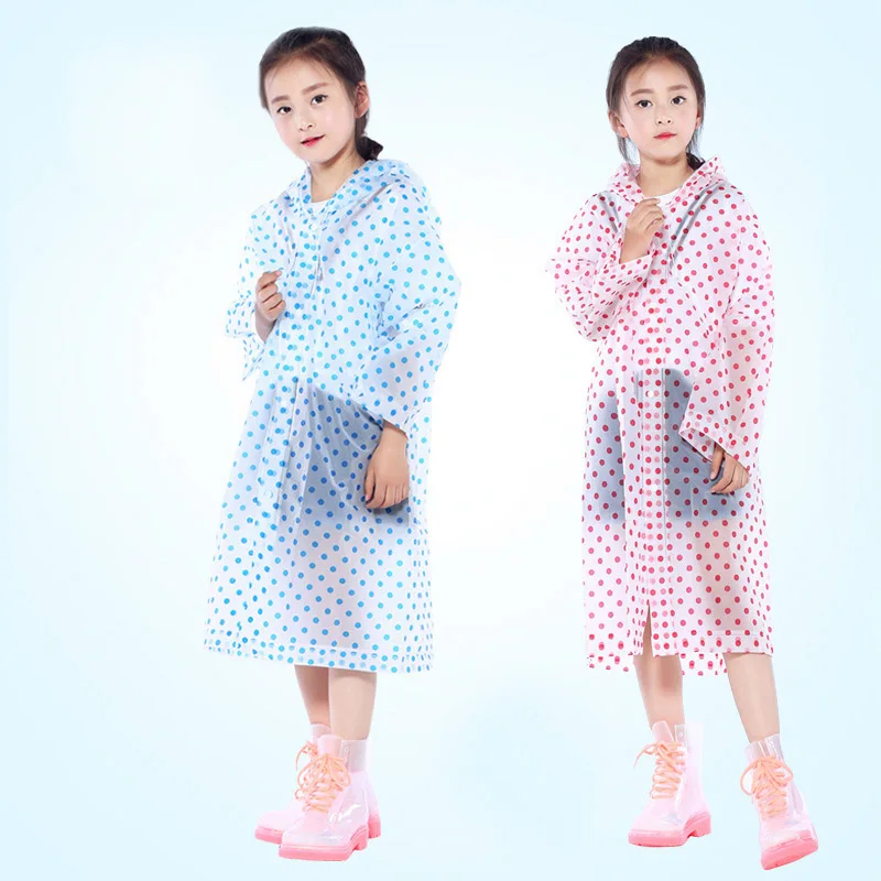 Dot EVA Raincoat For Children Waterproof Poncho Boys Rainwear Kindergarten Baby Rainsuit Cartoon Kids Girls Rainproof Rain Coat
Dot EVA Raincoat For Children Waterproof Poncho Boys Rainwear Kindergarten Baby Rainsuit Cartoon Kids Girls Rainproof Rain Coat