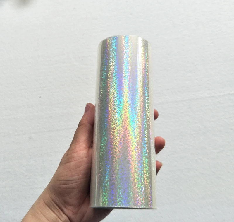 Holographic foil transparent Shattered Glass Crystal point pattern stamping foil hot press on paper or plastic transfer film
Holographic foil transparent Shattered Glass Crystal point pattern stamping foil hot press on paper or plastic transfer film