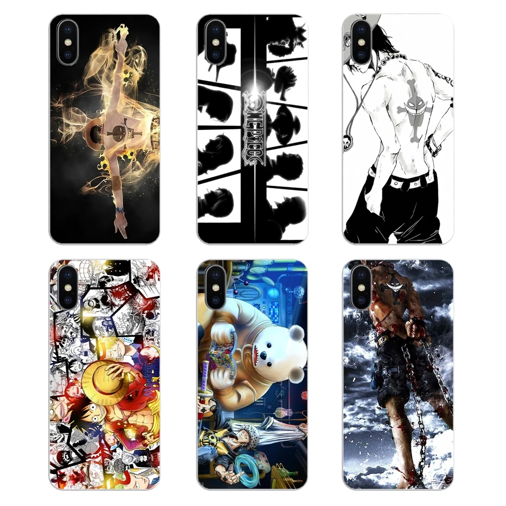 Soft Shell Covers Anime One Piece Portgas D. Ace Monkey Luffy For Samsung Galaxy A5 A6 A7 A8 A9 J4 J5 J7 J8 2017 2018 Plus Prime |