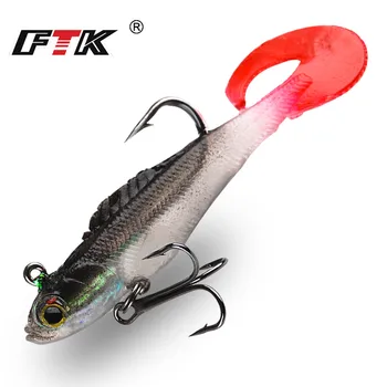 FTK 3D Shake Fish Soft Body 1pcs Wobbler Fishing Lures Easy Swim baits Silicone Soft Bait Treble fishinghooks Soft Lure T-tail
FTK 3D Shake Fish Soft Body 1pcs Wobbler Fishing Lures Easy Swim baits Silicone Soft Bait Treble fishinghooks Soft Lure T-tail