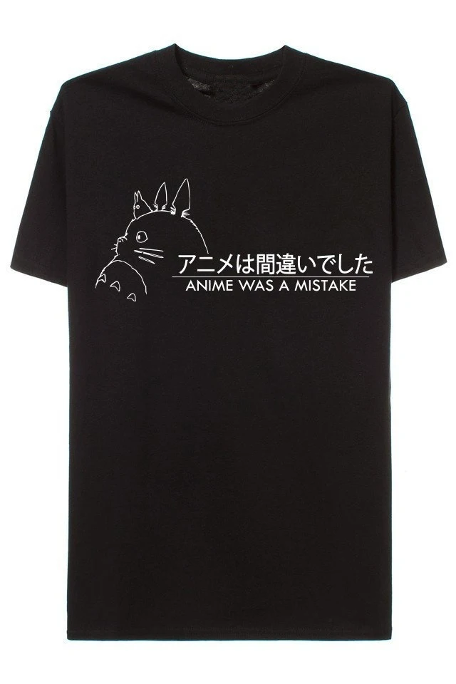 Anime Was A Mistake Studio Ghibli Funny T-Shirt Summer Style Women Kawaii Street Style Fashion Casual harajuku Japanese Tee top
Anime Was A Mistake Studio Ghibli Funny T-Shirt Summer Style Women Kawaii Street Style Fashion Casual harajuku Japanese Tee top