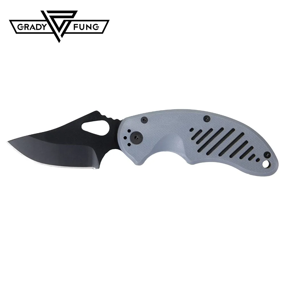 

Grady Fung Manufacture Tactical Pocket Knife MP AUS-8 Blade Folder Folding Knives FTL51059 EDC Gear Knife