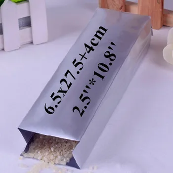 50pcs/lot 6.5cm*27.5cm+4cm 270 thickness Silver Side Gusset Bag, Christmas Snack Bags,Tea and Coffee Storage Bags
50pcs/lot 6.5cm*27.5cm+4cm 270 thickness Silver Side Gusset Bag, Christmas Snack Bags,Tea and Coffee Storage Bags