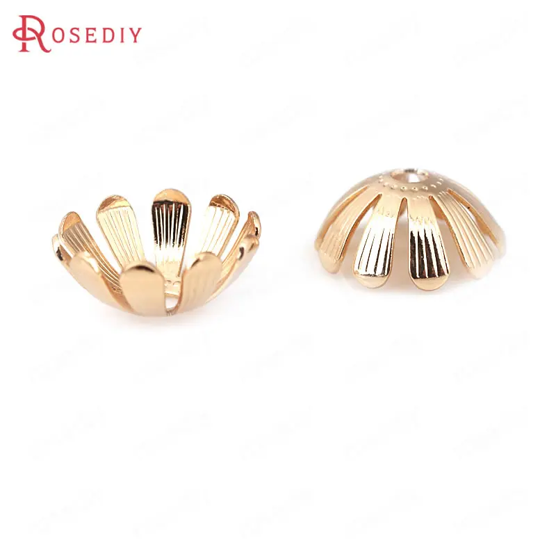 10PCS 13MM 24K Champagne Gold Color Plated Brass Beads Caps High Quality Diy Jewelry Accessories
10PCS 13MM 24K Champagne Gold Color Plated Brass Beads Caps High Quality Diy Jewelry Accessories