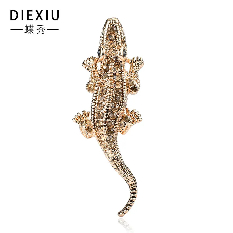 2018 new European and American crocodile brooch animal rhinestone pin fashion jewelry hundred matching accessories
2018 new European and American crocodile brooch animal rhinestone pin fashion jewelry hundred matching accessories