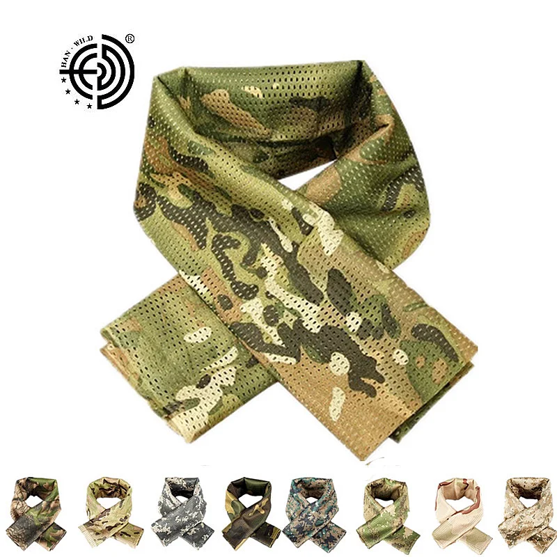 Tactical Military camouflage Scarf Cool Airsoft Camo Multifunctional New Army Mesh Breathable Plain Scarf Wrap Mask Shemagh Veil
Tactical Military camouflage Scarf Cool Airsoft Camo Multifunctional New Army Mesh Breathable Plain Scarf Wrap Mask Shemagh Veil