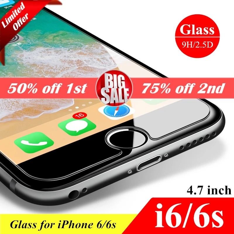 HCZCI for iPhone 6s 6 glass screen protector high quality 2.5D 9H Ultra-thin HD tempered glass Protective film
HCZCI for iPhone 6s 6 glass screen protector high quality 2.5D 9H Ultra-thin HD tempered glass Protective film