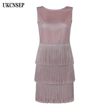 2020 New Women Sexy Bandage Dress Sleeveless O Neck Bodycon Dress Tassel Grid Patchwork Cocktial Party Dress Vestidos
2020 New Women Sexy Bandage Dress Sleeveless O Neck Bodycon Dress Tassel Grid Patchwork Cocktial Party Dress Vestidos